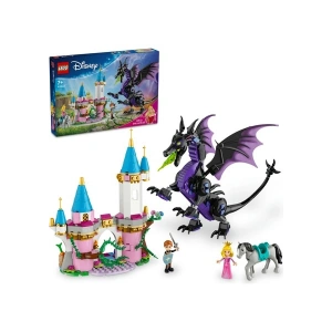 LEGO® │ Disney Princess Malefiz’in Ejderha Formu 43240 - 7 Yaş & Üzeri Çocuklar için Yaratıcı Oyuncak Yapım Seti (583 Parça)