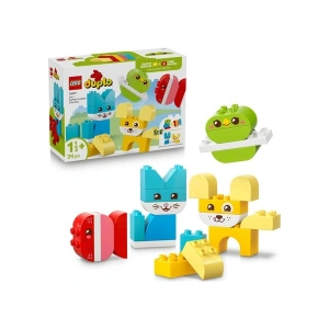 LEGO® DUPLO® İlk 3ü 1 Arada Yaratıcı Sevimli Hayvanlar 10477 - 18 Ay ve Üzeri Çocuklar için Yaratıcı Oyuncak Yapım Seti (24 Parça)