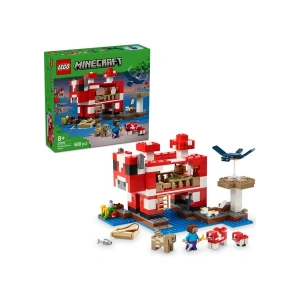 LEGO® Minecraft® Mooshroom Evi 21270 - 8 Yaş & Üzeri Video Oyunu Seven Çocuklar için Yaratıcı Oyuncak Yapım Seti (500 Parça)