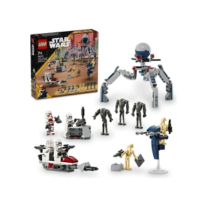 LEGO® Star Wars™ Klon Trooper ve Savaş Droidi Savaş Paketi Seti 75372- 7 Yaş ve Üzeri Star Wars Sevenler için Yaratıcı Oyuncak Yapım Seti (215 Parça)