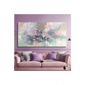Lila Tonlarında Panoramik Kanvas Duvar Tablosu 140 x 70 cm
