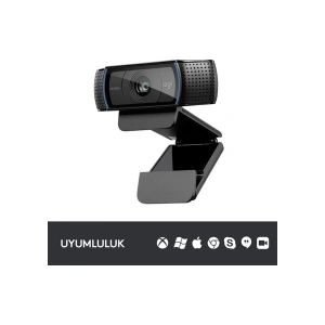 Logitech C920 PRO HD 1080p Stereo Ses ile Web Kamerası - Siyah