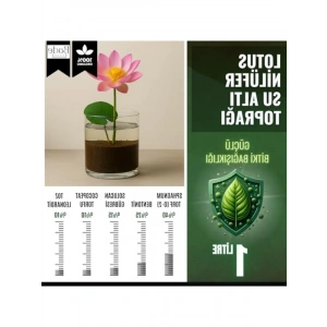 Lotus Çiçeği İçin Su Altı Torf Toprağı, 1 LT ve Tohum Hediyesi