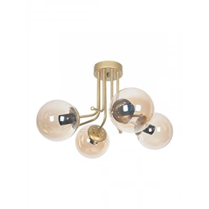 Lüks Gold Renkli Modern Plafonyer - 4lü Avize Seti