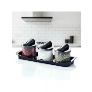 Lüks Standlı 3lü Baharatlık Seti - Şıklık ve Pratiklik Bir Arada