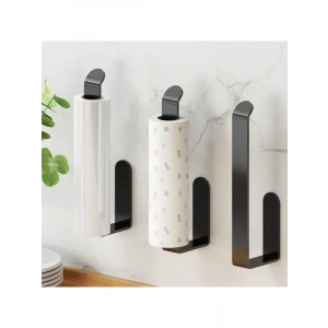 Lüks Tasarım Siyah Yapışkanlı Peçetelik - Banyo için