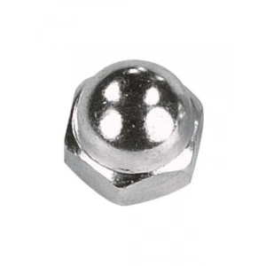 M6 DIN1587 Kör Somun - Çelik Beyaz, 5li Paket