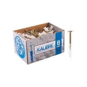 Made Kalibre Dübel 100lü Takım Beyaz