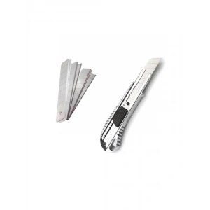 Maket Bıçağı Seti, Çelik Bıçak ve 10 Adet Yedek ile Birlikte