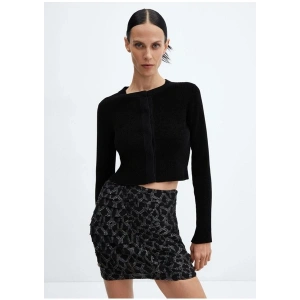 Mango Buruşuk Lurex Etek