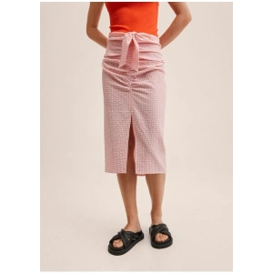 Mango Gingham Pileli Etek