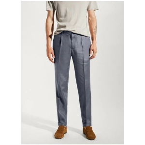 Mango Man %100 Keten Normal Kesim Pantolon