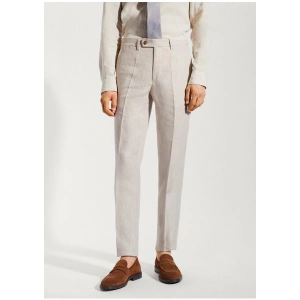Mango Man %100 Keten Takım Elbise Pantolonu