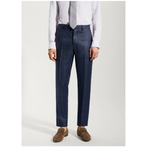 Mango Man %100 Keten Takım Elbise Pantolonu