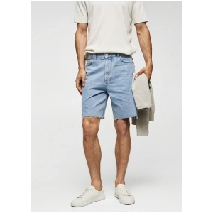Mango Man Normal Kesim Denim Bermuda Şort