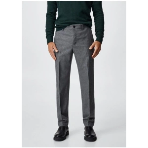 Mango Man Slim Fit Yünlü Takım Elbise Pantolonu