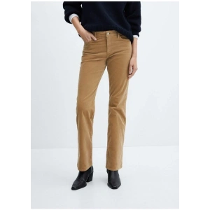 Mango Orta Bel Kadife Paça Pantolon