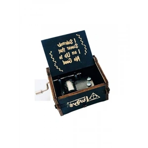 Manuel Çevirmeli Ahşap İşemeli Müzik Kutusu