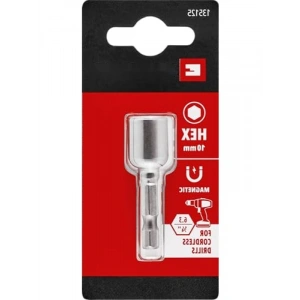 Manyetik Lokma Ucu, 10 mm, Krom Vanadyum Çelik