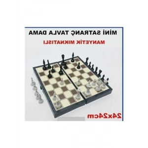 Manyetik Mıknatıslı Satranç ve Tavla Seti