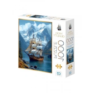 Manzara ve Gemi Puzzle, 1000 Parça, 2,2mm Kalınlık, 48x68cm Boyut