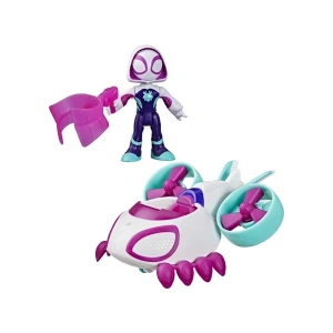 Marvel Spidey And His Amazing Friends Hayalet-Spider Copter Aksiyon Figürü ve Oyuncak Aracı
