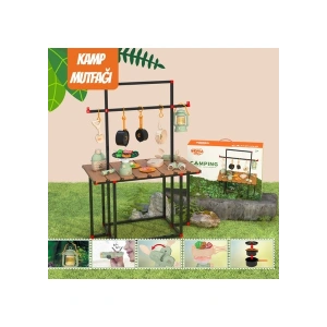 Masalı Kamp Mutfak Eşyaları Seti Tam Set Mutfak Oyuncakları