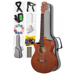 Masif Ağaç 4/4 Akustik Gitar Seti (Gigbag, Tuner, Askı, Capo Dahil)