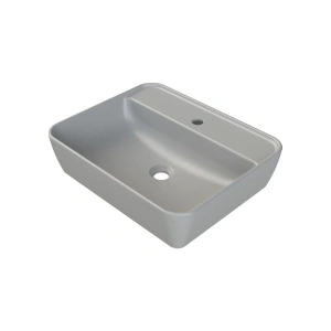 Mat Gri One 55X45 cm Lavabo (Batarya Delikli)