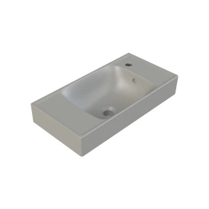 Mat Gri Sharp 60X30 cm Sağ Delikli Etajerli Lavabo