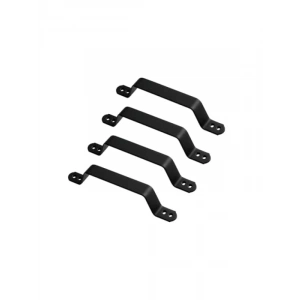 Mat Siyah Metal El Tutamağı - 4 Adet, 17 cm Çekme Kolu