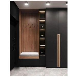 Mat Siyah Mobilya Dolap Kaplama Folyosu - 61 cm x 1 metre