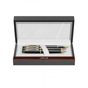 Mat Siyah ve Altın Detaylı Kalem Takımı