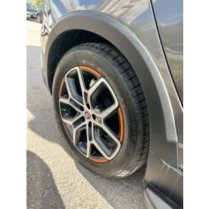 Mat Turuncu Jant Sticker Seti - Egea Cross Uyumlu