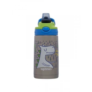 Mavi 380 ml Çelik Çocuk Suluğu, Dragon Tasarım