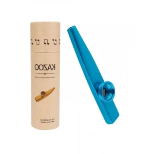 Mavi alüminyum alaşım metal kazoo, kutulu tasarım