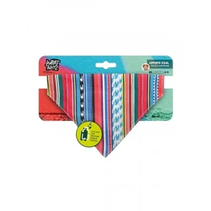 Mavi Çizgili Bandana Yaka (Orta Boy)