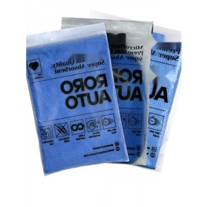 Mavi Mikrofiber Yıkama & Kurulama Seti - Yıkama Eldiveni ve Cam Bezi