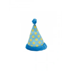 Mavi Peluş Şapka Köpek Oyuncağı, 22x14x14 cm