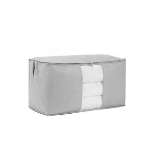 Mega Boy Gri Renk Kapitone Hurç - 75x40x40 cm