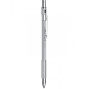 Mekanik Kurşun Kalem - Gri 2 mm Uç, Metal Klipsli