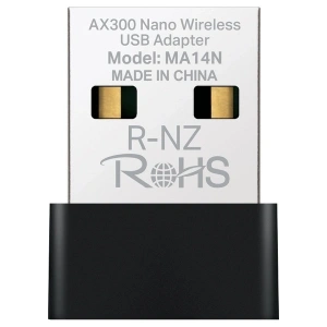 Mercusys MA14N | AX300 Mbps Nano USB Wi‑Fi 6 Adaptör | Kolay Kurulum | Windows & Linux Uyumlu | Tak‑Çalıştır