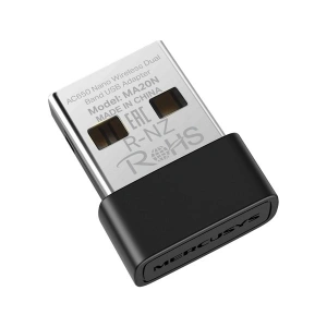 Mercusys MA20N | AC650 Mbps Dual-Band Wi‑Fi 5 Nano USB Adaptör | Kompakt & Tak‑Çalıştır | WPA3 | Windows 10/11