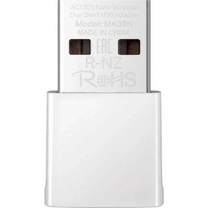 Mercusys MA30N | AC1300 Mbps Dual‑Band Wi‑Fi 5 Nano USB Adaptör | MU‑MIMO | Tak & Çalıştır | Windows 10/11