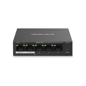 Mercusys MS105GP, 5-Port Gigabit Desktop Switch With 4-Port Poe+