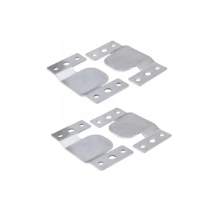 Metal Baza Başlık Seti - 2 Çift Takım, Mobilya Birleştirme Sacı