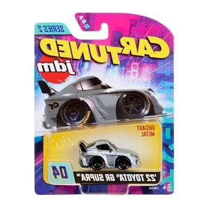 Metal Gövde Yapısına Sahip Gri JDM Oyuncak Araba, 1:64 Ölçek