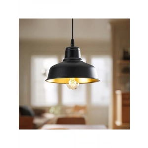 Metal Gövdeli Siyah Tekli Sarkıt Aydınlatma