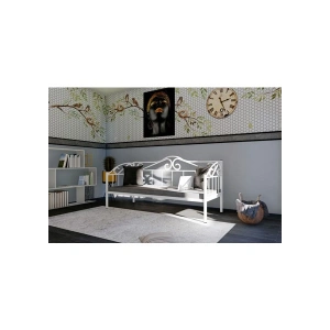 Metalia Delux Sofa Sedir Beyaz (Minderli)