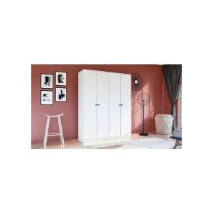 Metalia Gm 052 4 Kapılı Düğme Kulplu Gardrop